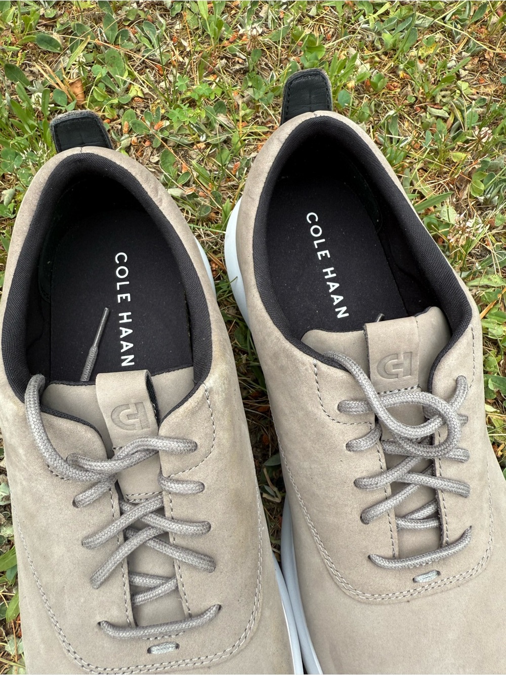 Men's Casual Suede Lace-Up Sneakers - Taupe - Picture 2 of 8